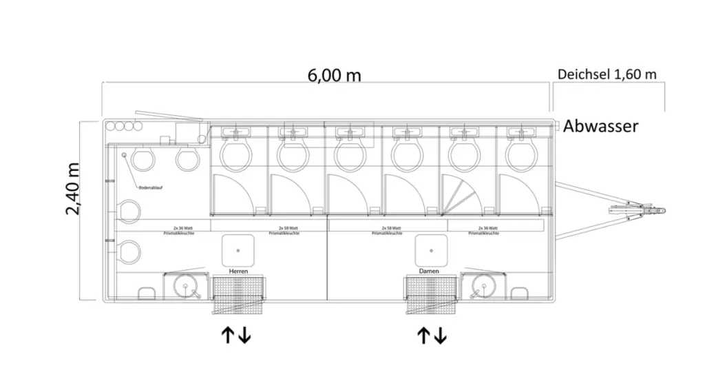 Plan Toilettenwagen